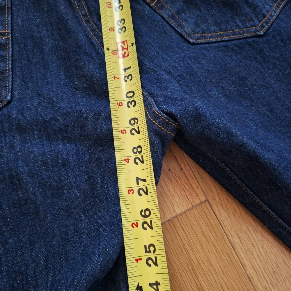 Levi's 501 Original Fit Straight Leg Button Fly Jeans Indigo Blue 36x30